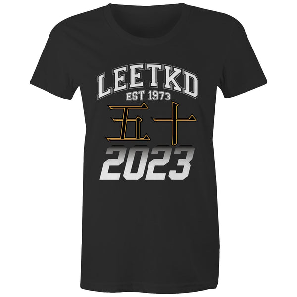 LEETKD 50th Anniversary Special Edition 001 - Large Logo Style - Women's Maple Tee
